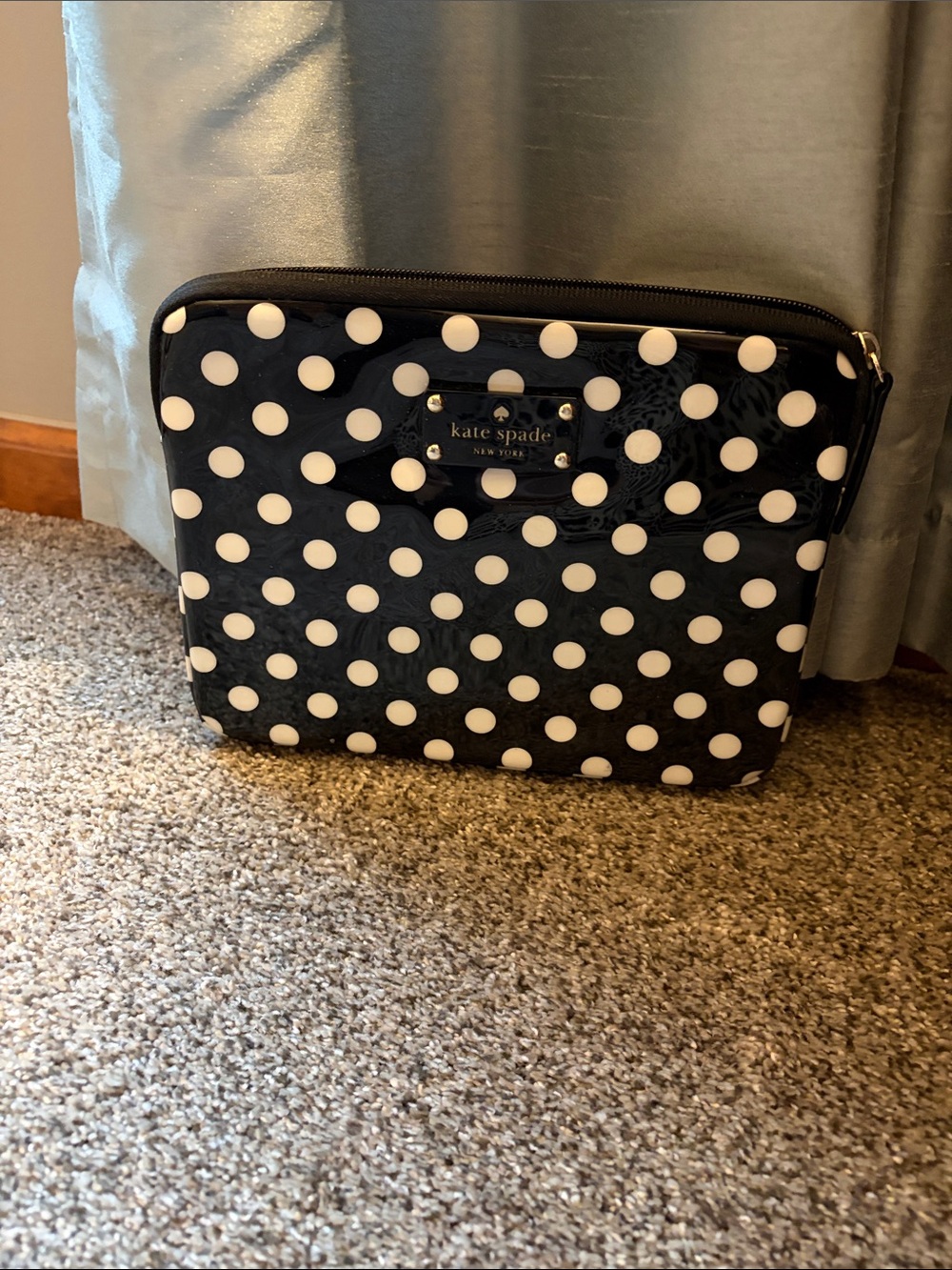 kate spade Black and White Polka Dot Laptop Sleeve